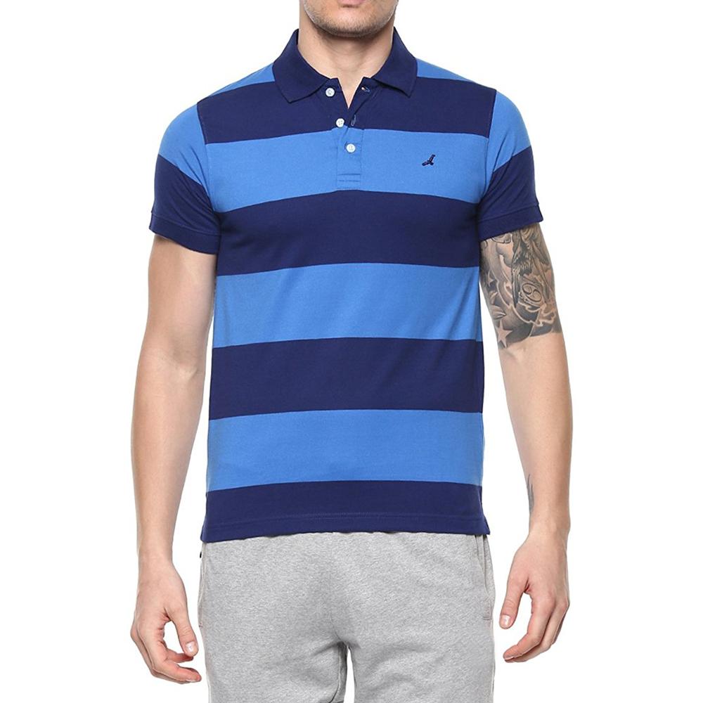 AMERICAN CREW Men's Cotton Polo TShirt (AC089_Blue) Amazon.in