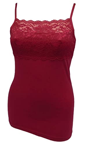 バースデー 記念日 ギフト 贈物 お勧め 通販 41 1 6666 綿混レーシーキャミソール 胸の谷間をカバー M 5l 防臭加工 抗菌