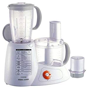 Black+Decker 1000W 27 Functions Food Processor, White - FX1000-B5
