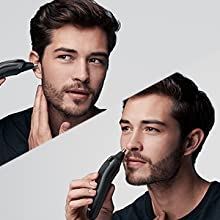 Braun MGK 3220,6-in-1 Rechargeable Beard Trimmer, Hair Clipper, Ear and Nose Trimmer, Black
