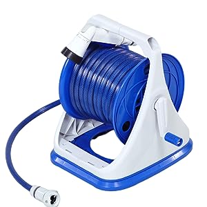 【新品】散水ホース 20m 角型 Johnlife ホースリール 180度回転 新品】散水ホース 20m 角型 Johnlife ホースリール 180度回転