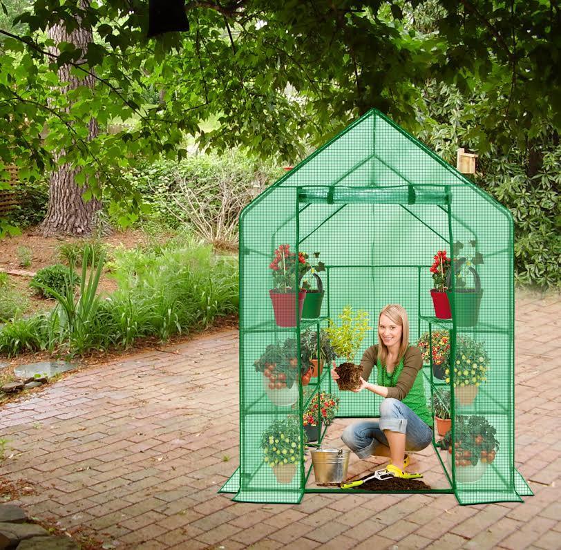 OGrow Deluxe 2Tier Eight Shelf Portable Lawn and Garden Green House