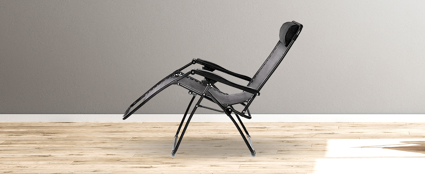 Amazon Basics Outdoor Textilene Adjustable Zero Gravity Folding