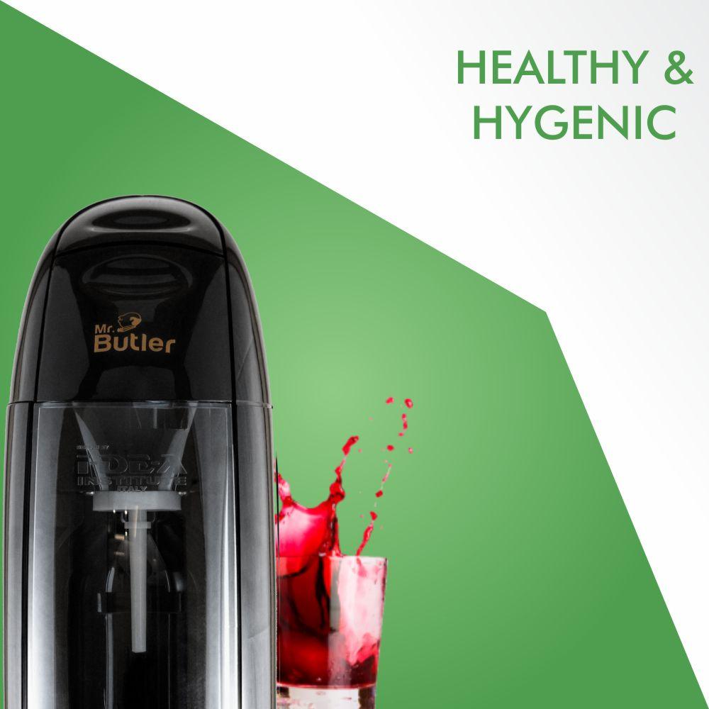 Mr. Butler Italia Sodamaker Black with 2 Cylinder Amazon.in Home & Kitchen