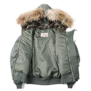 AVIREXアヴィレックスN-2Bフライトジャケット　コマーシャル　リアルファー AVIREX (アビレックス) N-2B コマーシャル ジャケット（リアル