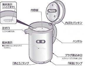 Amazon | 象印マホービン(ZOJIRUSHI) CH-DT10 XJ 沸とう電気
