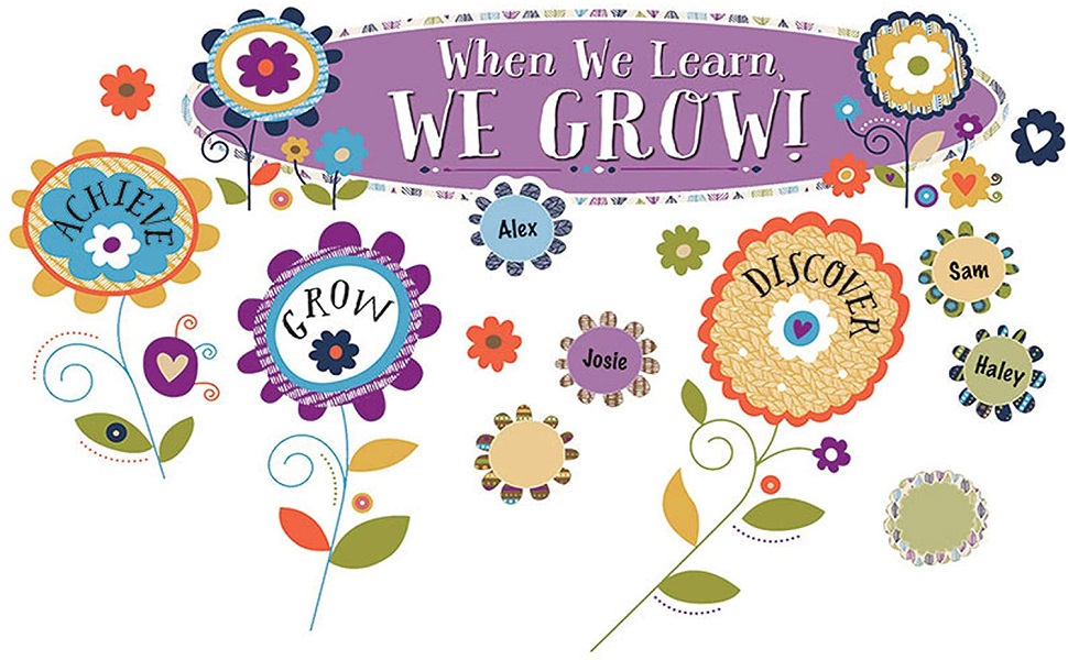 Carson-Dellosa You-Nique When We Learn, We Grow! Bulletin Board Set ...