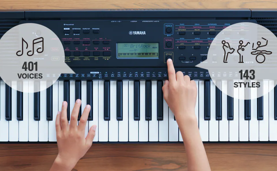 YAMAHA PSRE273 PORTABLE KEYBOARD WITH 61 KEYS Amazon.ae Musical