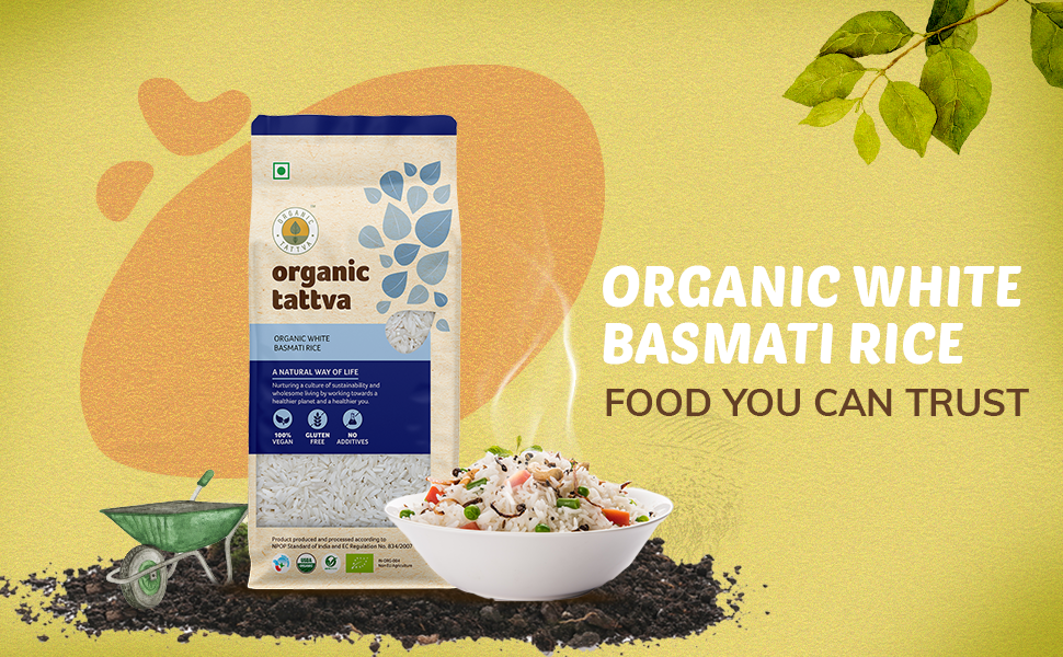 Organic Tattva, Organic Traditional Basmati Gluten Free Rice, 1 KG Amazon.in Grocery