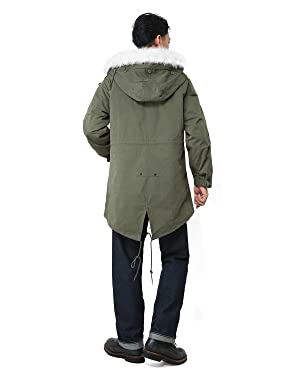 Amazon | [ヒューストン] 5408 M-65パーカ モッズコート(XXXS OLIVE