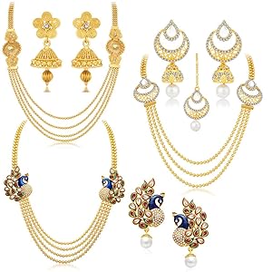 Sukkhi Jewellery Sets for Women (Golden) (457CB2700)