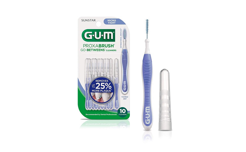 GUM Proxabrush GoBetweens Interdental Brushes, Micro Tight, 10 Count