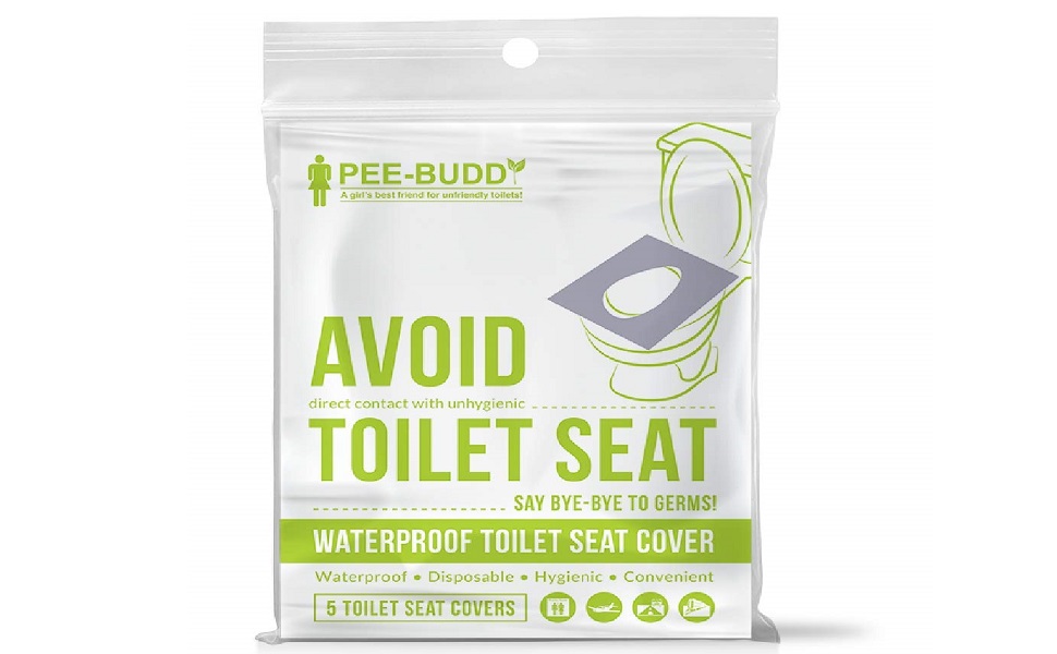 PEE BUDDY Waterproof Toilet Seat Cover 5 Sheets No Direct Contact