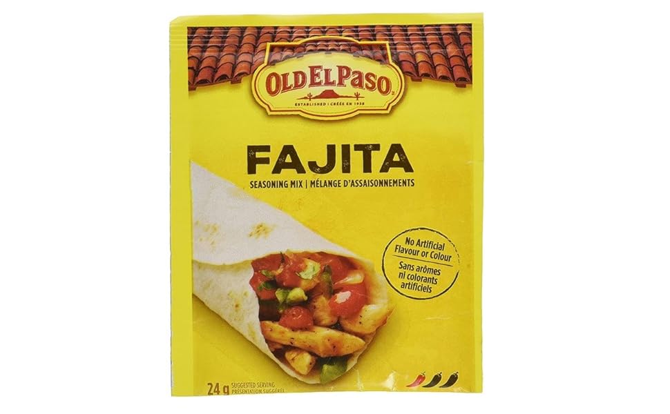 Old El Paso Fajita Seasoning Mix, 24 Grams Package of Seasoning