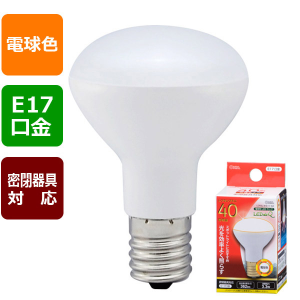 Amazon | オーム(OHM) オーム電機 LED電球 ミニレフランプ形 40