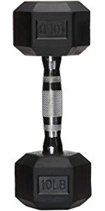 Amazon | Amazonベーシック ダンベル ゴムカバー付き 六角形 27