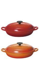 Amazon.co.jp: ルクルーゼ オーバル ビュッフェ キャセロール ホーロー