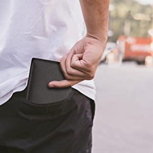 WildHorn RFID Protected Genuine Leather Wallet for Men(BLACK)