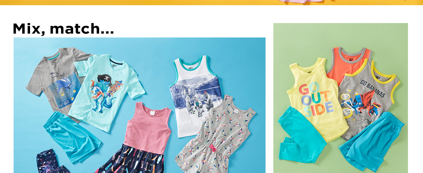 Spotted Zebra Girls' ShortSleeve Tunic TShirts, 3Pack Horse, XSmall