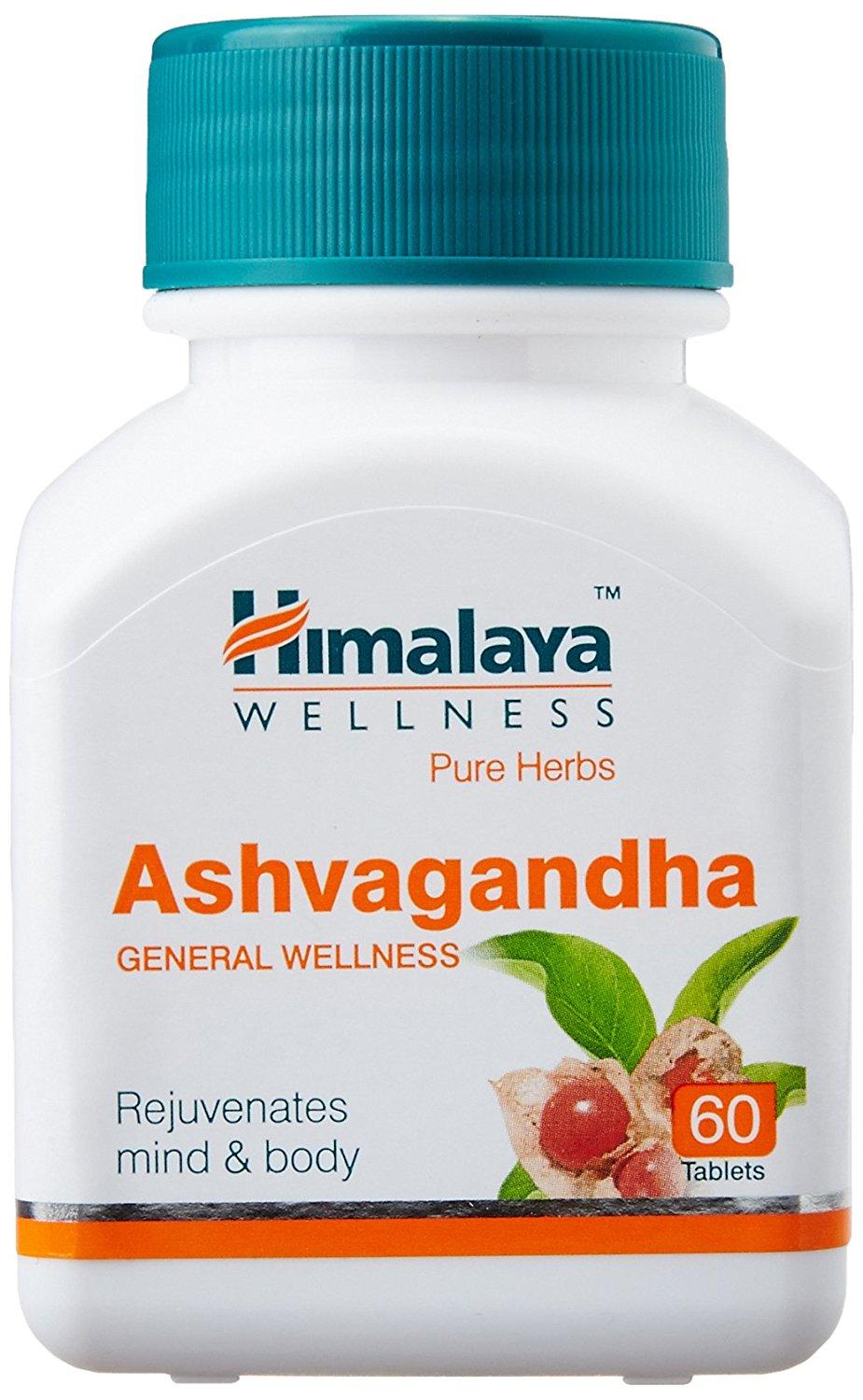 Buy Himalaya Wellness Pure Herbs Ashvagandha General Wellness 60