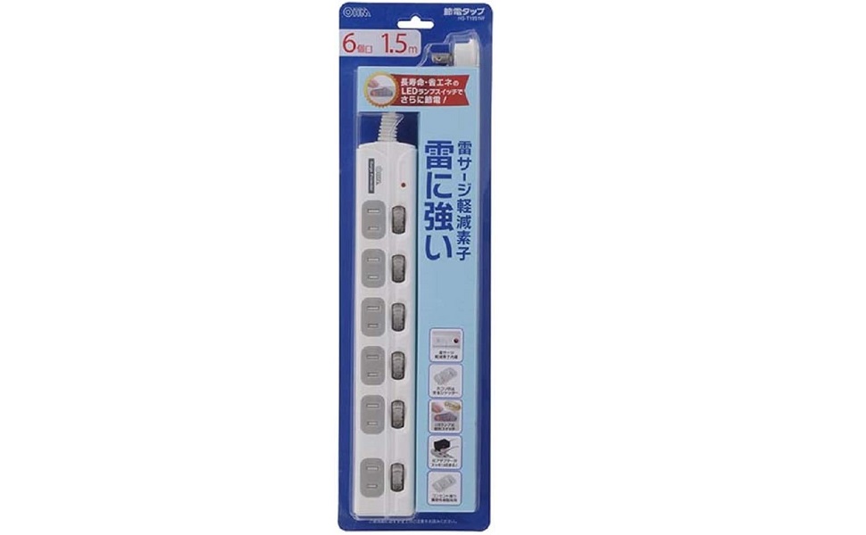 バスストップ（6巻セット） Amazon.co.jp: オーム電機 雷ガード&LED個別スイッチ付き 節電