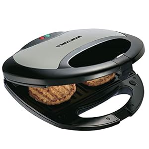 Black & Decker 2 Slot Sandwich Maker Removable S/W Plate, Ts2040-B5