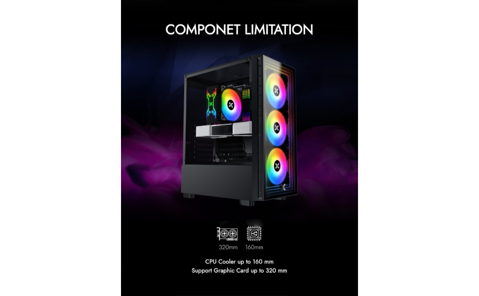 Xigmatek EN49790 Phantom Computer supports upto ATX/MATX/Mini