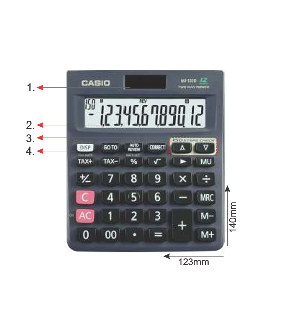 Casio MJ-120D Calculator - Tax & Mark-Up -5