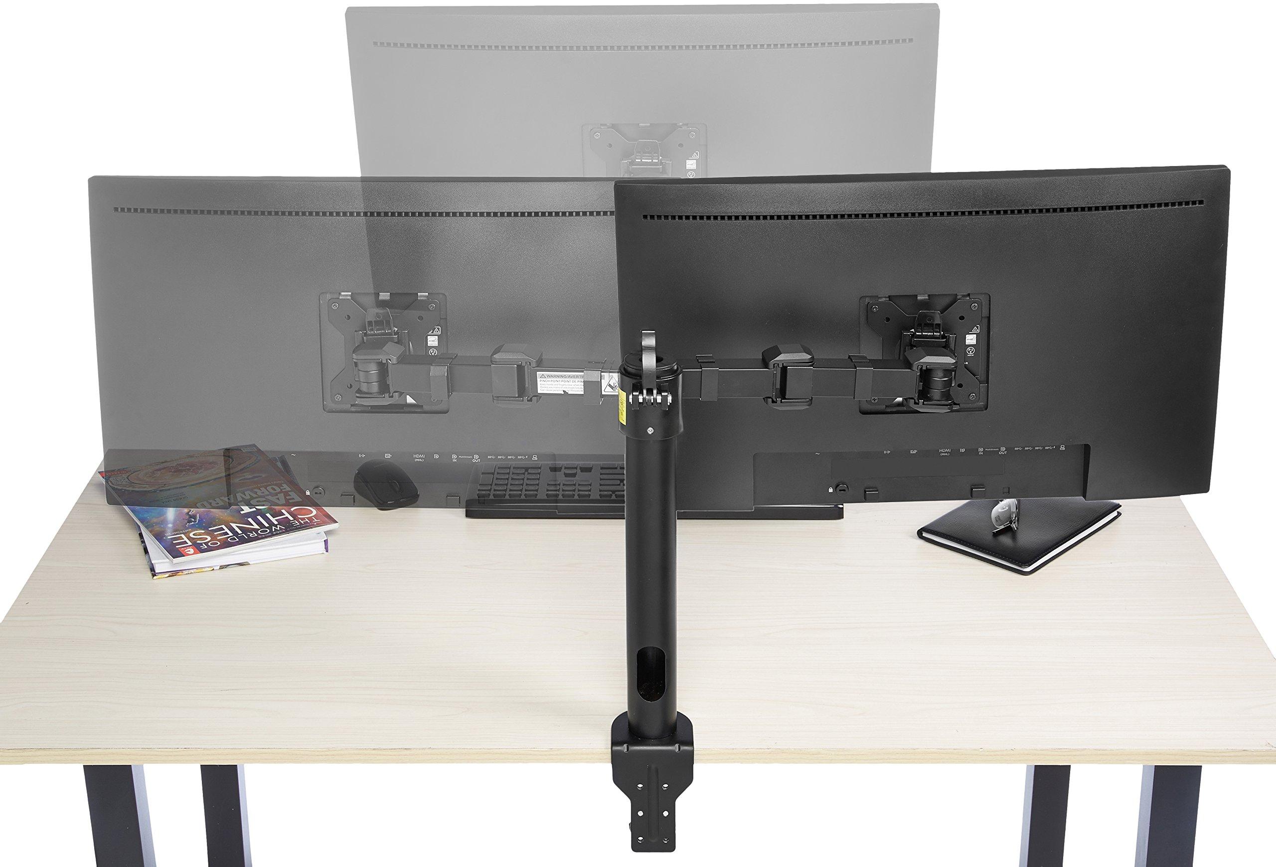 AmazonBasics Single Computer Monitor Stand Height Adjustable Desk Arm