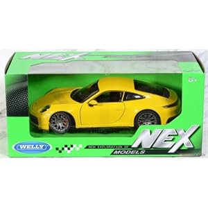 Amazon | WELLY 1/24 ポルシェ 911 カレラ 4S イエロー 完成品