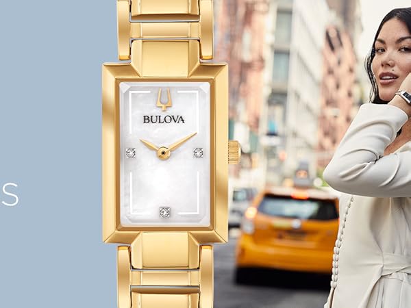 Bulova Ladies' Classic Diamond Dial Quartz Stainless Steel