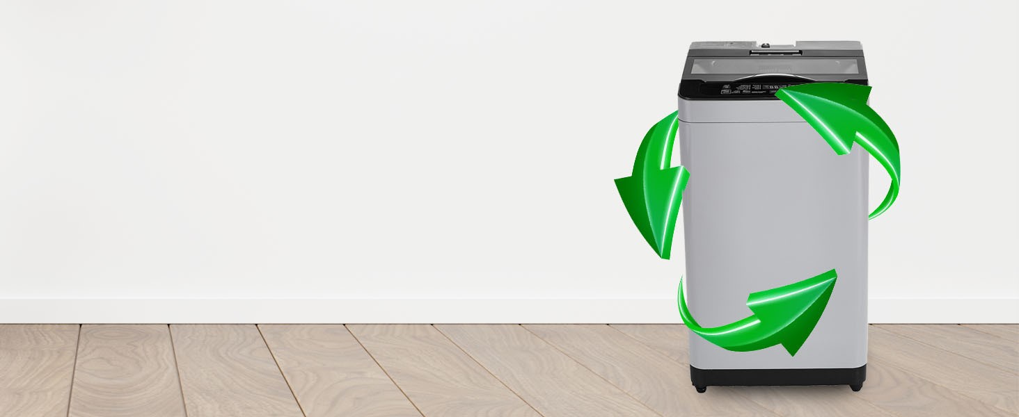 AmazonBasics 6 Kg Fully Automatic Top Loading Washing Machine, Grey