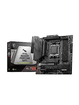 msi MAG B650M Mortar WiFi Motherboard, Micro-ATX - Supports