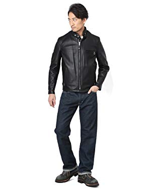 Amazon | [ショット] 641 シングルレザーライダース 6061 BLACK (40
