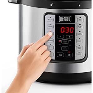 حلة ضغط كهربائية بلاك اند ديكر 9 في 1 10 لتر ضمان لمدة عامين PCP1010-B5 BLACK DECKER 5