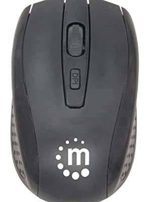 Manhattan Wireless Keyboard and Optical Mouse Set - 178990 - Black