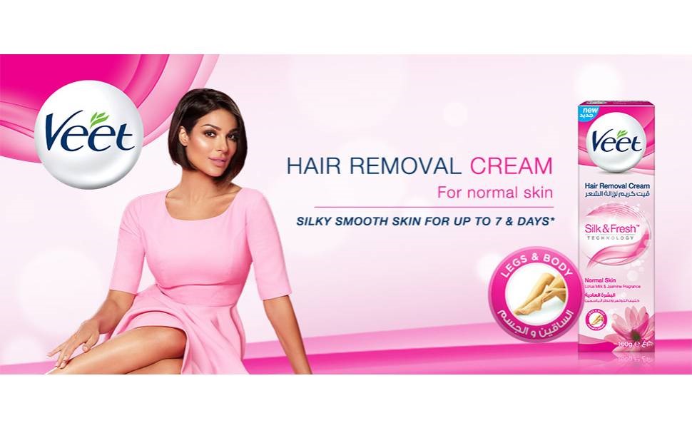 Veet Silky Fresh Hair Removal Cream for Normal Skin, 100 g (Pack of 2