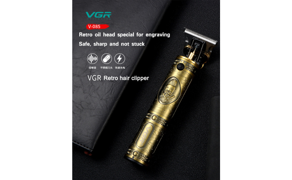 VGR V-085 Professional Hair Trimmer - Gold