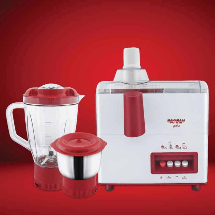 Buy Maharaja Whiteline Gala JX117 450Watt Juicer Mixer Grinder with 2