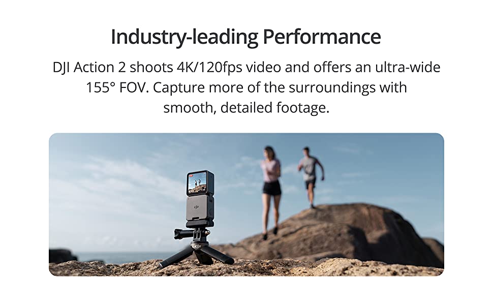 DJI Action 2 Dual Screen Combo 4K Action Camera with Dual Touchscreens