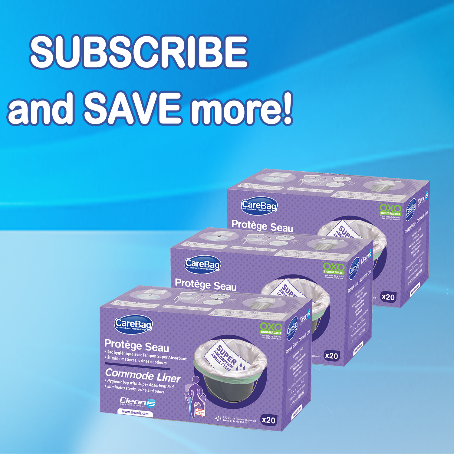 Commode Liners Medical Grade Bed Side Toilet Sanitary Liner Bags