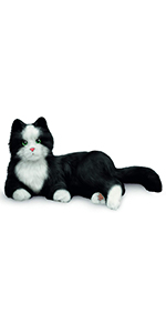 Realistic, soft fur looks and feels like a real cat