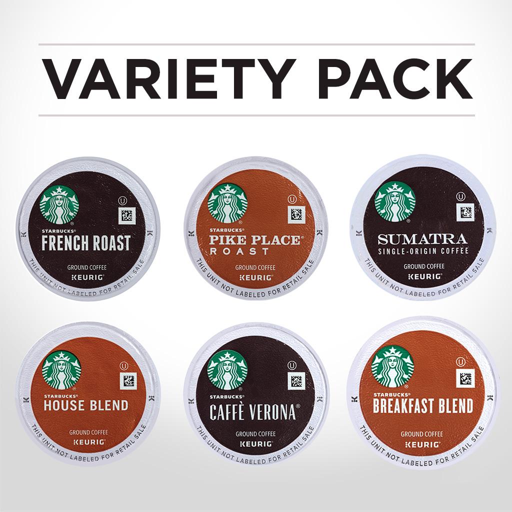 Starbucks Black Coffee KCup Variety Pack for Keurig Brewers10 Count