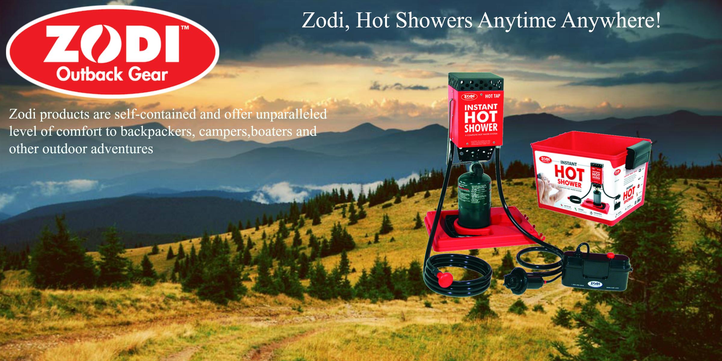 Zodi Outback Gear Hot Tap Travel Shower Portable Camping