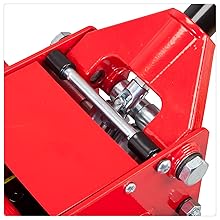 Torin BIG RED Hydraulic Ultra Low Profile Steel Service/Floor Jack with Quick Pump, 3 Ton Capacity