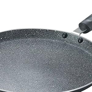 Prestige Omega Deluxe Granite Omni Tawa, Black,250mm