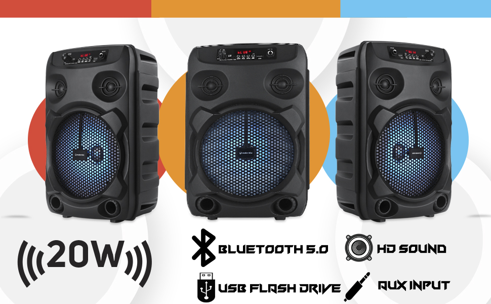 Modernista Sound Box 100 Wireless Bluetooth Speaker 20W with Wired