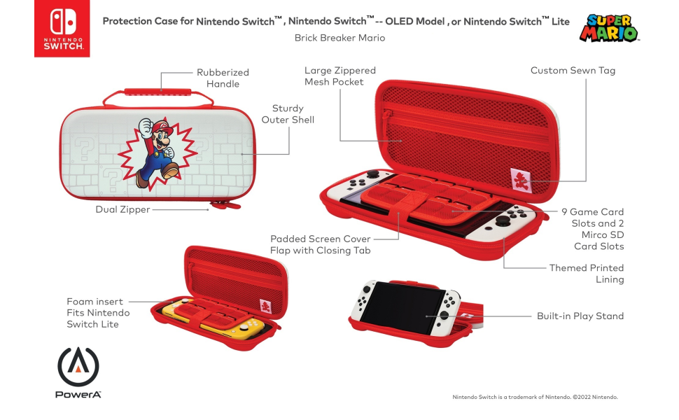 PowerA Protection Case for Nintendo Switch OLED Model, Nintendo