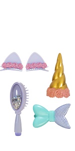 Styling head, straight hair, blonde, Elsa, Doll, Head, Barbie, Rainbow Sparkle, LOL Surprise, girls