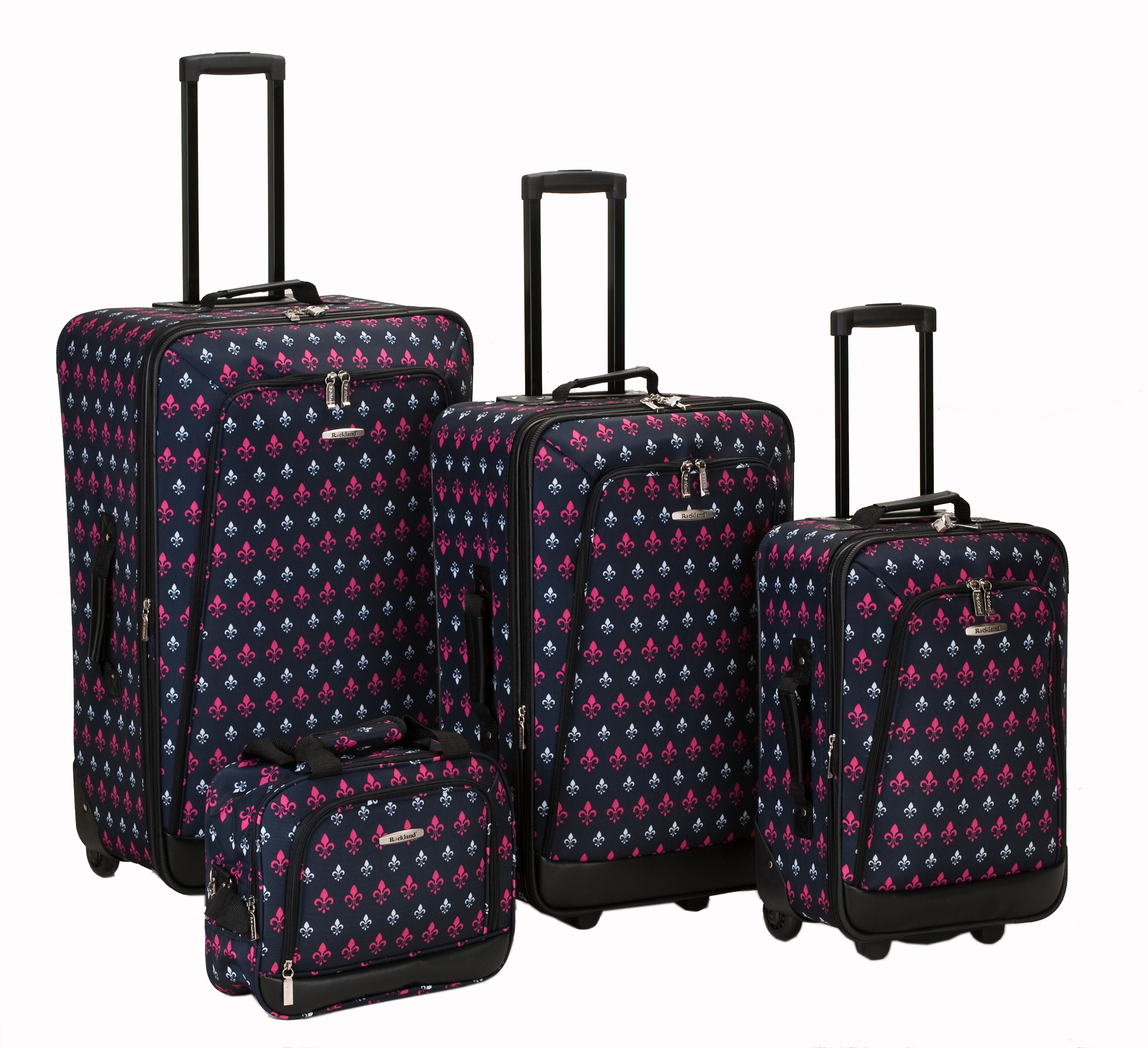 Rockland Luggage Garden 4 Piece Luggage Set, Icon, One
